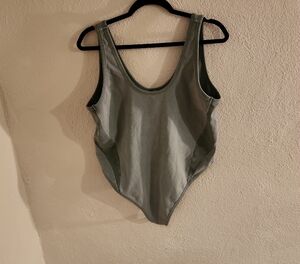 SKIMS Outdoor Basics Tank Bodysuit Green Size 4X
